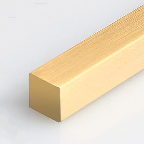 RZAJMADEU Tira de transición de latón for Suelos - Tira de 100 cm for Cubrir Juntas y Lograr una transición Suave de baldosas a Vinilo(5mmx5mm)