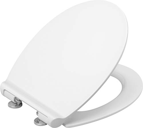 Cornat WC-Sitz ''Premium 3'' - Superflaches Design - Pflegeleichter Duroplast - Quick up & Clean Funktion - Absenkautomatik - Bequeme Montage von oben / Toilettensitz / Klodeckel / KSPREMSC300