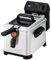 Tefal Filtra Pro Elektrische Fritteuse 4 Liter Öl-Kapazität, Auffangsieb für reineres Öl, spülmaschinenfeste Teile, Sichtfenster, einstellbare Temperaturkontrolle, schwarz, Edelstahl, FR5160