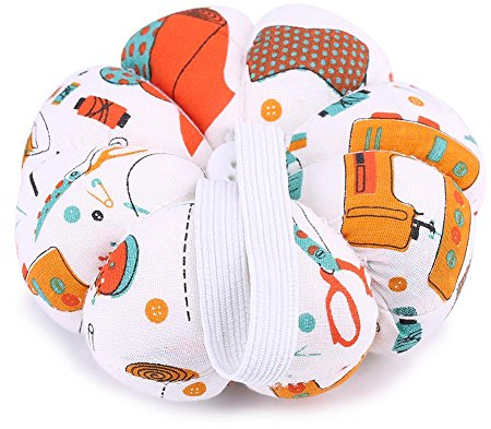 Hztyyier Nadelkissen, Kreativ Pumpkin Wrist Pin Cushions Tragbare Nadelkissen, 4 Farben Optional(#2)