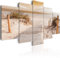 B&D XXL - Akustikbild 225x112 cm Bilder mit Akustikschaumstoff Hochleistungsschallabsorber Schallschutz Leinwandbild XXL 5 tlg Wandbild c-B-0006-b-o
