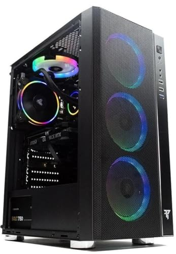 Tempest Umbra Caja PC ATX/Micro ATX/ITX, Cristal Templado, Ventilación ARBG, Torre Gaming Negra
