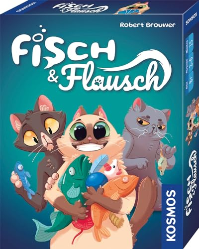 Kosmos 741846 Kartenspiel Fisch & Flausch, witziges Bietspiel für die ganze Familie, Brettspiel für 2-6 Personen ab 8 Jahre, Gesellschaftsspiel