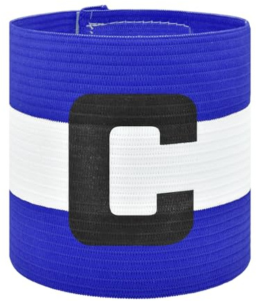 Mezeic Soccer Captain Armband Classic C Captain Bands Unisex Captain's Armband Youths & Adults Football Arm Bands Elastic Adjustable Sport Captains Armband
