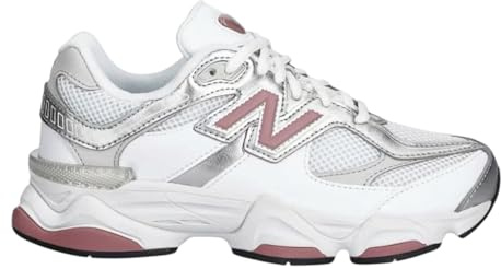 New Balance 9060, Sneakers Retro Style Y2K, Semelle intermédiaire ABZORB et SBS, pour garçons et Femmes. Numérotation de 36 à 40, Argent, 37 EU