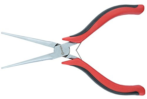 Connex COXT187084 Elektriker-Flachzange, 2C-Griff, 145 mm, silber/rot/schwarz