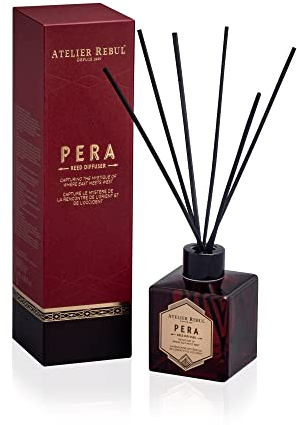 ATELIER REBUL PERA DUFTSTÄBCHEN (120ml) - Raumduft Holzig & Würzig - Hochwertiges Duftstäbchen für EIN wunderbares Raumklima