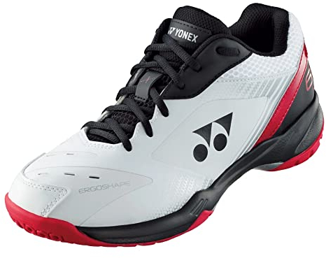 YONEX Power Cushion 65 X3 Herren Hallenschuhe, Weiß/Rot, 36 EU