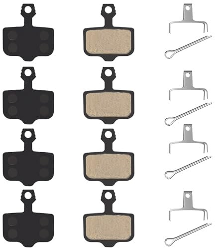 4 Paires Plaquettes de Frein à Disque pour Vélo, Plaquettes de Frein pour Avid Elixir 1-9 ER CR XO XX DB1 DB3 DB5 MTB Compatibles avec Freins à Disque Hydrauliques Nutt