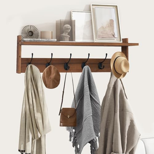 ArtBeek 29.2” Coat Rack Wall Mount with Shelf