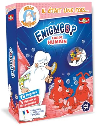 Bioviva - Il Était Une Fois… Enigmes Corps Humain - Jeu de Cartes Enfant 7+ | Devinettes - Jeu Educatif Dès 7 ans - 2 à 6 joueurs - Fabriqué en France