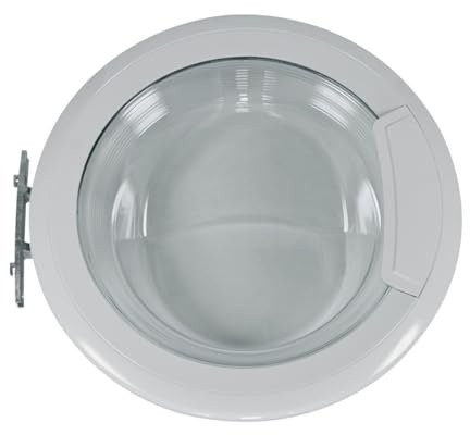 easyPART Kompatibel/Ersatz für Bauknecht 481010604375 Tür komplett Ring Bullauge weiß Glas Waschmaschine Frontlader Whirlpool Indesit C00443216 passend Privileg wa wak73 wak91 wak63 wak83 wl6l wak62