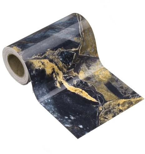 sourcing map Papel tapiz de grano de madera de 4 pulgadas x 16.4 pies, PVC, autoadhesivo, marco texturizado, impermeable, papel tapiz decorativo para pared, suelo, puerta, mesa, gabinetes, escritorio
