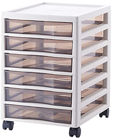 Carrello portaoggetti con 10 cassetti, versatile organizer in plastica per ufficio, scuola e classe, perfetto per album di ritagli, forniture artistiche e piccoli attrezzi, bianco