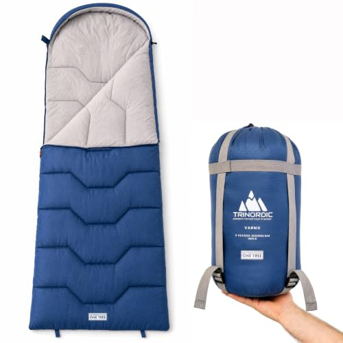Trinordic Saco de Dormir Rectangular – 3 Estaciones, para Adultos