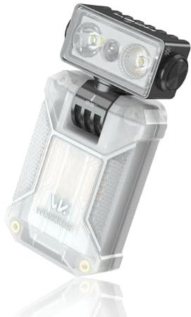 Wurkkos HD04 Mini EDC LED-ficklampa, 750 lumen superljus uppladdningsbar ficklampa, 180° roterbart huvud, 3-i-1 spot/flood/RGB-lägen, IPX6 vattentät magnetisk ficklampa för camping, vandring och