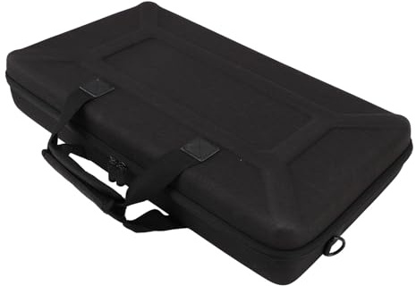 Generic DJ-väska Slitstark Solid Design för DJ-utrustning och Resor för Musikälskare EVA Black 20,1x12,2x3,5in