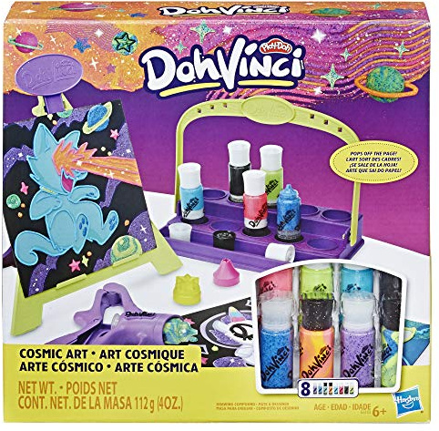 Play-Doh DohVinci Cosmic Art Set with Easel and Storage Caddy Brand - Art Supplies for Kids and Tweens