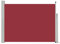 vidaXL Seitenmarkise Ausziehbar Sonnenschutz Sichtschutz Windschutz Seitenrollo Markise Seitenwandmarkise Balkon Garten Terrasse 100x500cm Rot