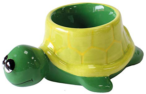 Crockery Critters Egg Cup from Deluxebase – Sea Turtle Ceramic Egg Holder, Cute Animal Shaped Boiled Egg Cups for Kids and Adults. Fun Novelty Gifts, Kitchen Decor and Tableware.