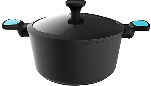 Cecotec Olla Polka Platinum 28 Pot Thunder. Diámetro 28 cm, Aluminio Forjado, Revestimiento Antiadherente Teflon Platinum Plus, Apta para Lavavajillas y Todo tipo de Cocinas, Libre PFOA