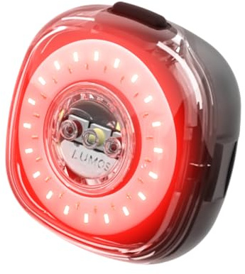Lumos Firefly Smart Bike Light System - Sync Front & Rear LED Light, Custom Brightness, Flash Pattern, Day/Night Mode, Turn Signals, Brake Lights, Bicycle Accessories for Night Riding