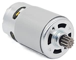 GRESIK Driver Engine 1pcs Electric Screwdriver Motor Cordless Hand Drill Chain Saw Motor 11 Teeth Gear 550 DC Motor 20000RPM 7.2V 9.6V 12V 18V 21V 25V Wheel Project (Color : 21V 11TEETH)