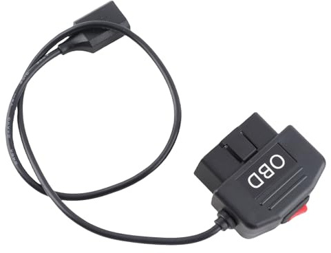 Zerodis Modell Djurfigurer Robotar Material OBD-strömadapter med Strömbrytarknapp för Dash- och Telefonladdning 48 Cm Universal OBD-modell -strömkabel ABS