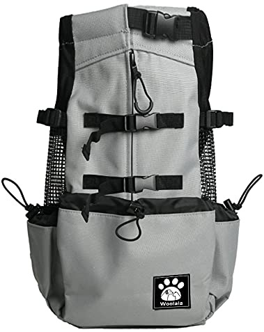 1–25 kg Hundetragetasche mit Kordelzug-Kopf-heraus-Design, belüfteter Haustier-Rucksack für kleine mittelgroße Hunde, tägliche Welpen-Tragetasche für Spaziergänge im Freien/ Sicherheit/ Bequem/ Leicht
