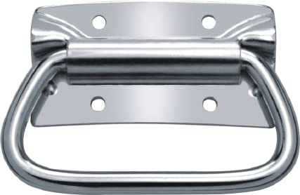 ingdaum® Poignées rabattables/pliantes – Lot de 2 – Poignées de caisse et de transport pour coffres, boîtes & caisses – Différents matériaux et formes (J204C A2)