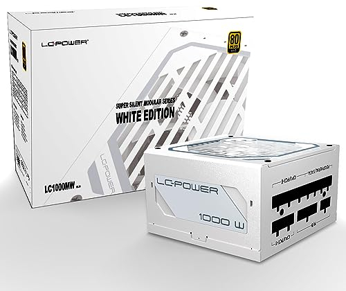 LC-Power PC Netzteil 1000W ATX 3.1, 80 Plus Gold, vollmodulares ATX-Netzteil für hohe Performance und Stabilität in Ihrem System - Effizient, flexibel und leistungsstark(LC1000MW V3.1)