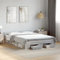 BOWEKAM Home & Garden Bettgestell mit Schubladen ohne Matratze Grau Sonoma 150x200 cm King Size Möbel Wahl