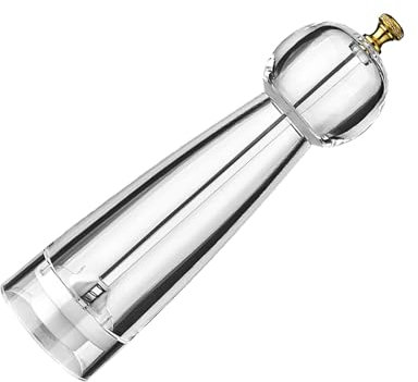 aqxreight Pfeffermühle, Acryl-Keramik, Runder Kopf, Manuelles Rotationsdesign, Küchenmühle, Salzstreuer mit Ergonomischem Griff für EIN Feines Würzerlebnis