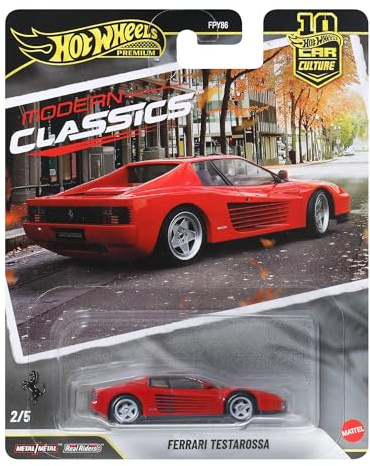 Hot Wheels Car Culture Vehicle, Premium 1:64 Scale Die-Cast Toy Car or Truck with Real Riders Tires & Metal/Metal Body & Chassis (Styles May Vary)