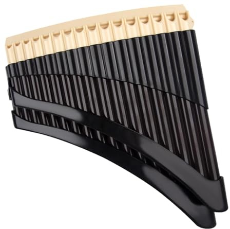 Flauto di Pan doppio per principianti che suonano strumenti(Beige-brown)