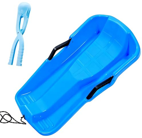 Luge De Neige pour Les Et Les Adultes | Équipement De Glisse À Grande Vitesse | Planches De Glisse avec Poignée,pour Parc, Montagnes, Glace, Pelouse, Sable, Hommes, Garçons, Filles Et Jeunes