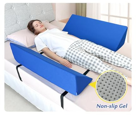 AOSSA Bed Railing Foam Bolsters Bed Rails for Elderly Adults Bedrails Safety Guard Soft Bed Side Rail Pads Hospital Seniors Medical Bumper Wedges Cushions Padding Rails Bed Fall Protector - 1 Pair