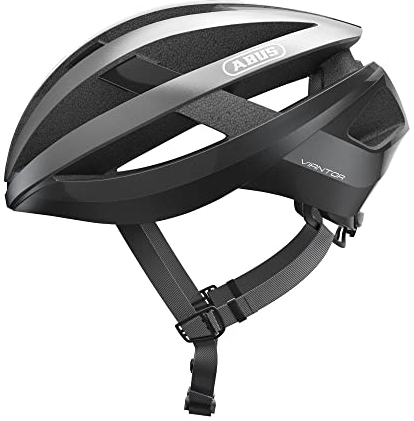 ABUS Rennradhelm Viantor - Sportlicher Fahrradhelm für Einsteiger - für Damen und Herren - Dunkelgrau, Größe S