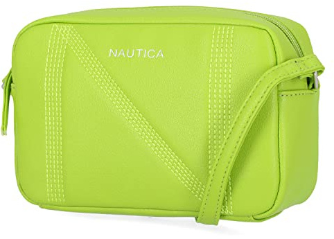 Nautica Candid Logo Crossbody Lime One Size