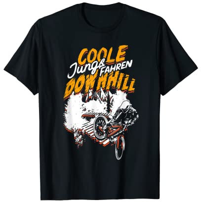 Coole Jungs Fahren Downhill Mountainbiker Downhiller MTB T-Shirt