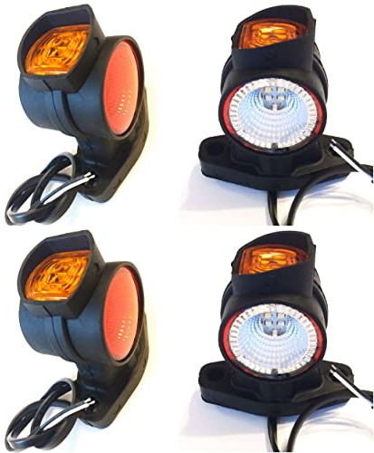 MelTruck® 4x 3-funktionale LED Umrissleuchte Anhänger Trailer LKW E9 Begrenzungsleuchte