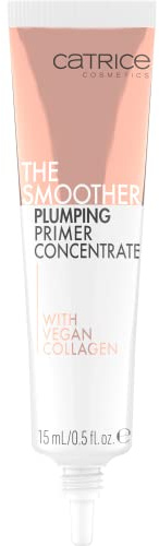 Catrice The Smoother Plumping Primer Concentrate, Transparent, feuchtigkeitsspendend, langanhaltend, glättend, pflegend, vegan, ölfrei, ohne Parfüm, ohne Alkohol, 1er Pack (15ml)
