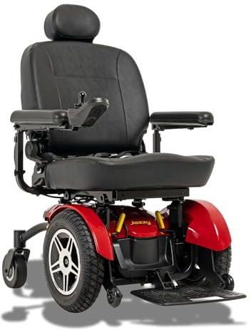 Pride Mobility Jazzy Elite HD Group 2 Heavy Duty Power Chair, Front Wheel Drive, Motorized Electric Wheelchair for Adults, 450 lbs. WC, Up to 4 MPH, 12.5 Miles Range Per Charge