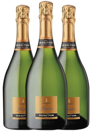 EspumosoFreixenetCava Meritum Brut Nature Cava Gran Reserva 75 cl Espumoso blanco (Caja de 3 Botellas de 75 cl)