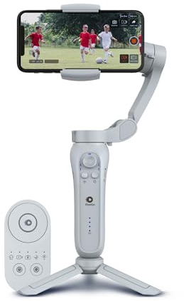 AI Sports Gimbal - Kit de monitorización automática de jugadores para deportes de equipo, estabilizador de teléfono inteligente para fútbol y baloncesto con mando a distancia compatible con iPhone 16