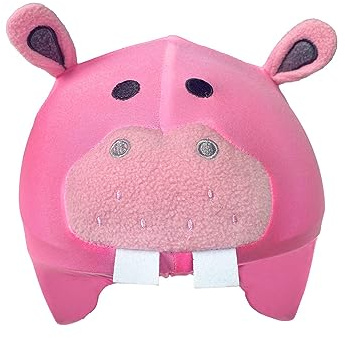COOLCASC® Hippopotame - Couvre Casque Ski Enfant Universel - Personnalisez Votre Casque avec Une Housse Ski protectrice, Originale et Amusante - Accessoires Ski - Taille Unique