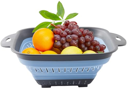 Colador de cocina genérico, Coladores de alimentos | Cesta de drenaje de cocina plegable - Colador para utensilios de cocina espinacas, hojas de ensalada, frutas y verduras frescas