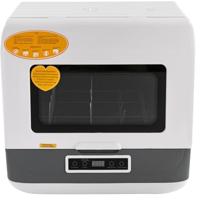 Lave-Vaisselle de Comptoir, Lave-Vaisselle 12-20 Pièces, 220v, Ecran Tactile,3 Modes de Lavage, Lave-Vaisselle Léger sans Installation pour la Maison, le Bureau