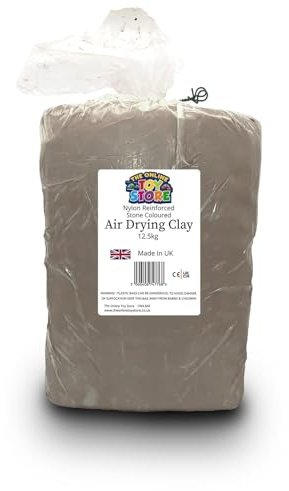 The Online Toy Store Air Drying Modelling Clay Nylon Reinforced 12.5kg (Stone)