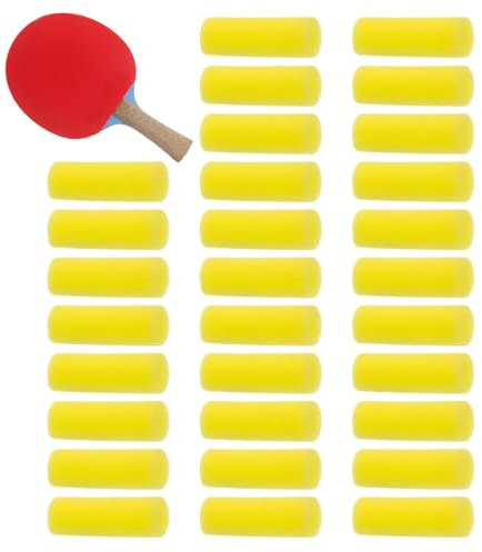 Pegamento de tenis de mesa, herramienta de raqueta, adhesivo a base de agua, paño de esponja, 30 piezas de esponja limpiadora, cepillo de esponja suave y eficiente, cepillo de pegamento de tenis de